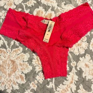 Four pair of cheeky lace things